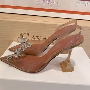 Amina Muaddi Rosie Glass PVC 37
